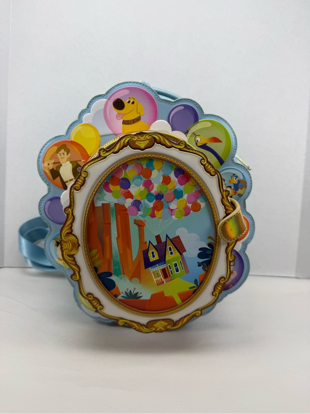 Loungefly Up Exclusive 15th Anniversary Carl & Ellie Cameo Mini Backpack - Picture 5 of 16